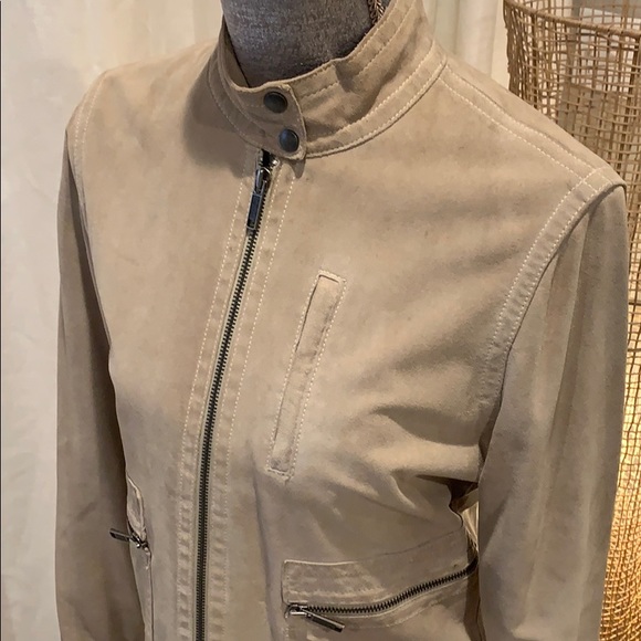 Vintage Banana Republic Moto Cafe Suede jacket Medium - Picture 5 of 13